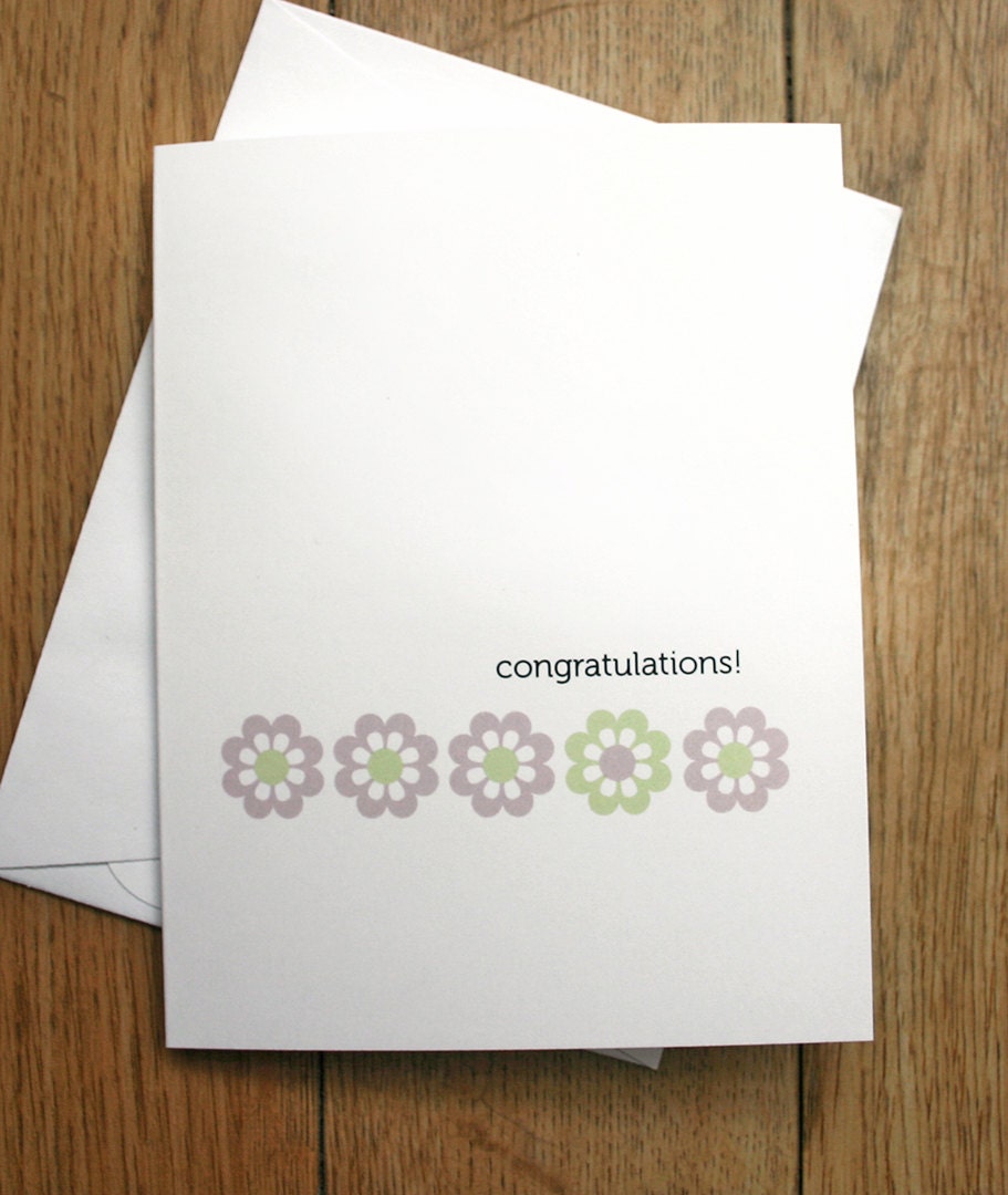 Congratulations blank card