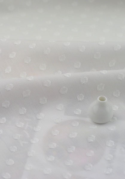 3126 - Japanese Dot Embroidered Cotton Fabric - 44 Inch (Width) x 1/2 Yard (Length)