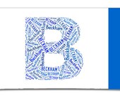 Personalized Pillowcase Initial Pillow Room Decor Letter ABC Christmas Gift Monogram Name