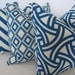 Free US Shipping-Set of 4 Outdoor Decorative Designer Pillow Covers-18x18 inch-The Hampton Collection-Royal Blue
