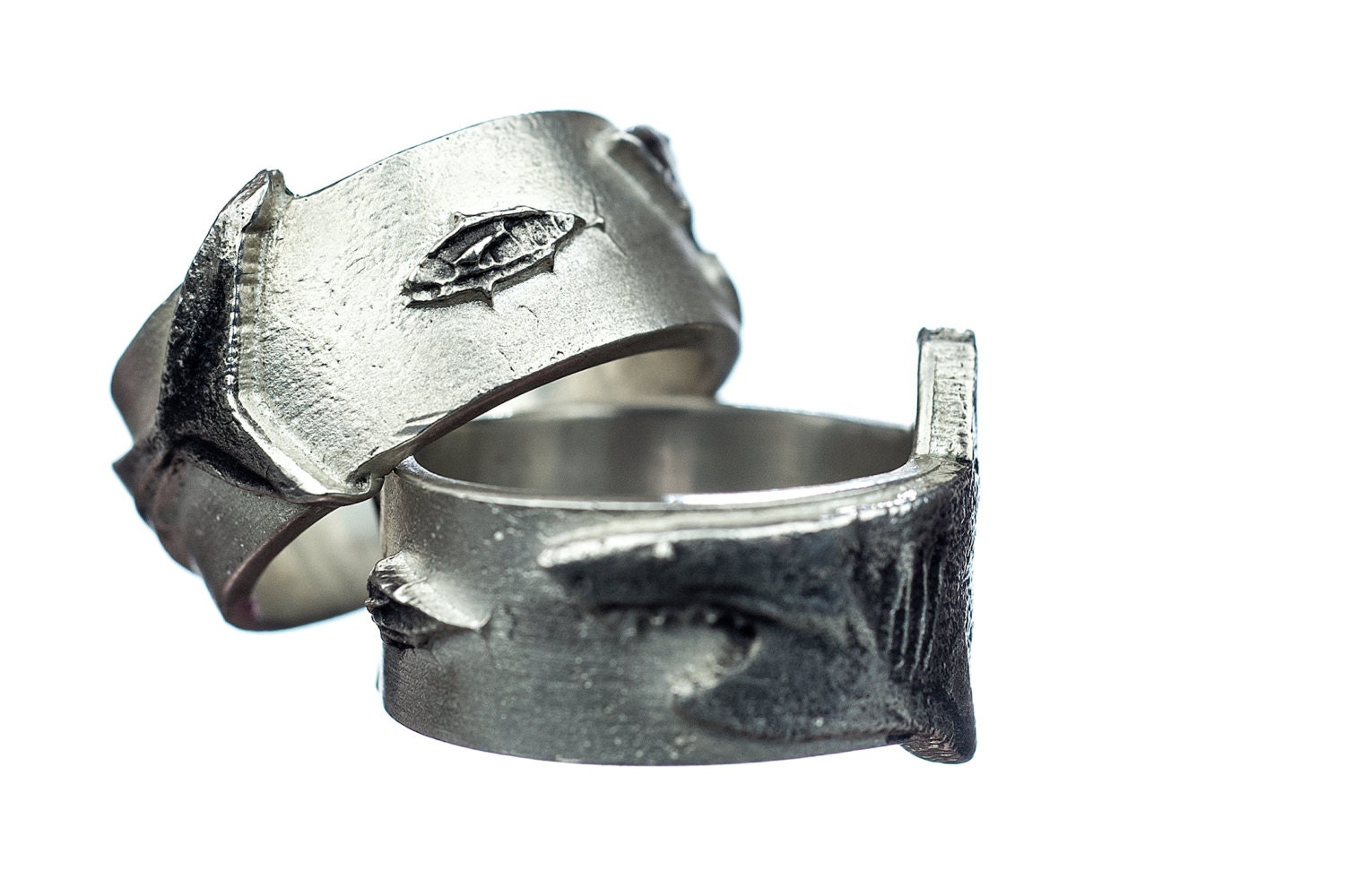 Shark Ring Silver Great White Shark Ring Sterling Silver Shark Week
