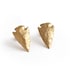 Gold Arrowhead Post Earrings