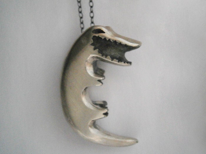 Silver sterling croco FREE SHIPPING