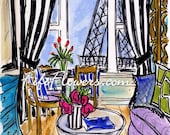 Striped Parisian Window