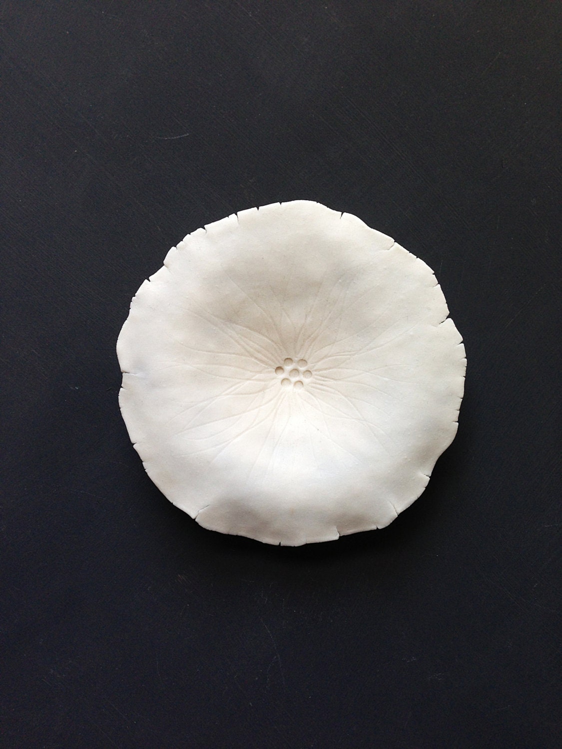 Grace Wall art sculpture White porcelain ceramic pottery flower Modern minimal unique handmade wall art Bedroom Living room Bathroom artwor