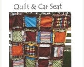 Clearance Sale 50% Off Car Seat Cover PATTERN, Baby Rag Quilt, Nursing Cover, Sewing, Easy Peasy, Hard Copy, Mailed