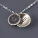 Locket Style Dandelion Wish Necklace - Etched Silver