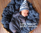 INSTANT DOWNLOAD Chevrons Baby Bonnet Knitting Pattern, PDF Number 143 -- Permission to Sell Hats -- Over 16,000 patterns sold