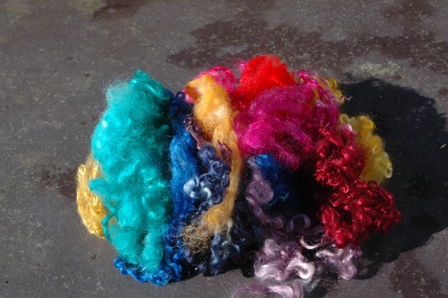 Wensleydale Locks   Mixed Colors  70gms