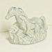 Vintage tv lamp - horse lamp - pottery - ceramic - horse light - mare and foal