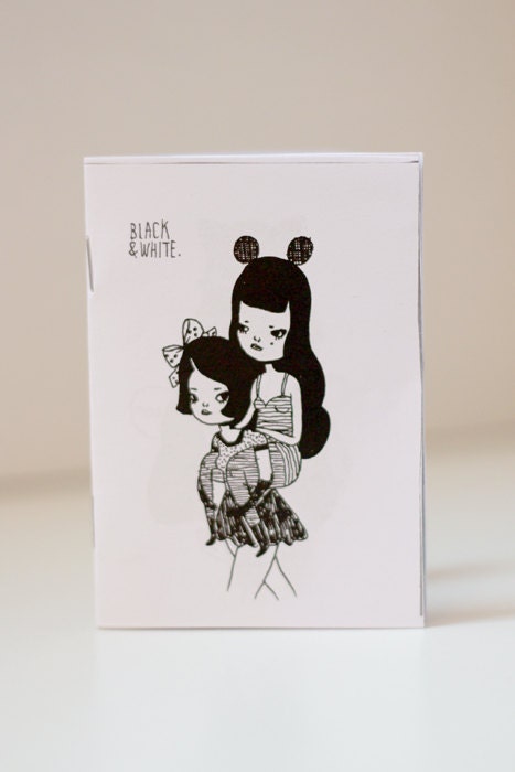 Black & White - 32page illustrated Zine by Mel Stringer