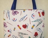 Doctor Nurse tote bag Crutches Medical Wheelchair Bandages Limited