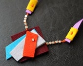 wool felt necklace