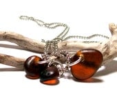 Sea Glass Set - Beach Glass Jewelry Ensemble Drilled Seaglass - Frosty Rootbeer - "Rhapsody" by StoneMe