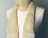 Lacy White One of a Kind Scarf