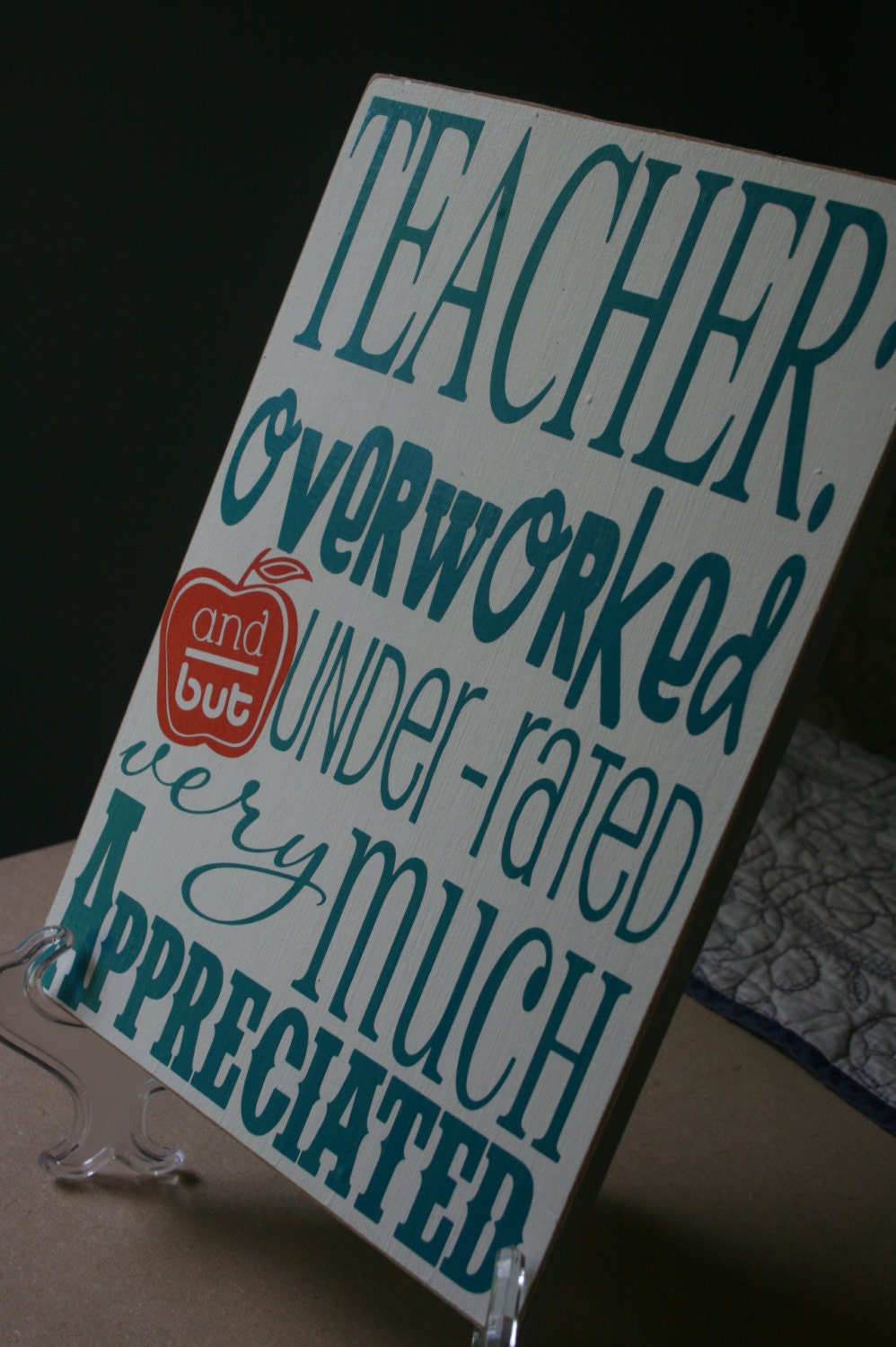 TEACHER gift typography word art