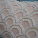 ViNTaGe CHeNiLLe 14x18 Pale PinK and White SHaBBy CHiC French Cottage PiLLoW