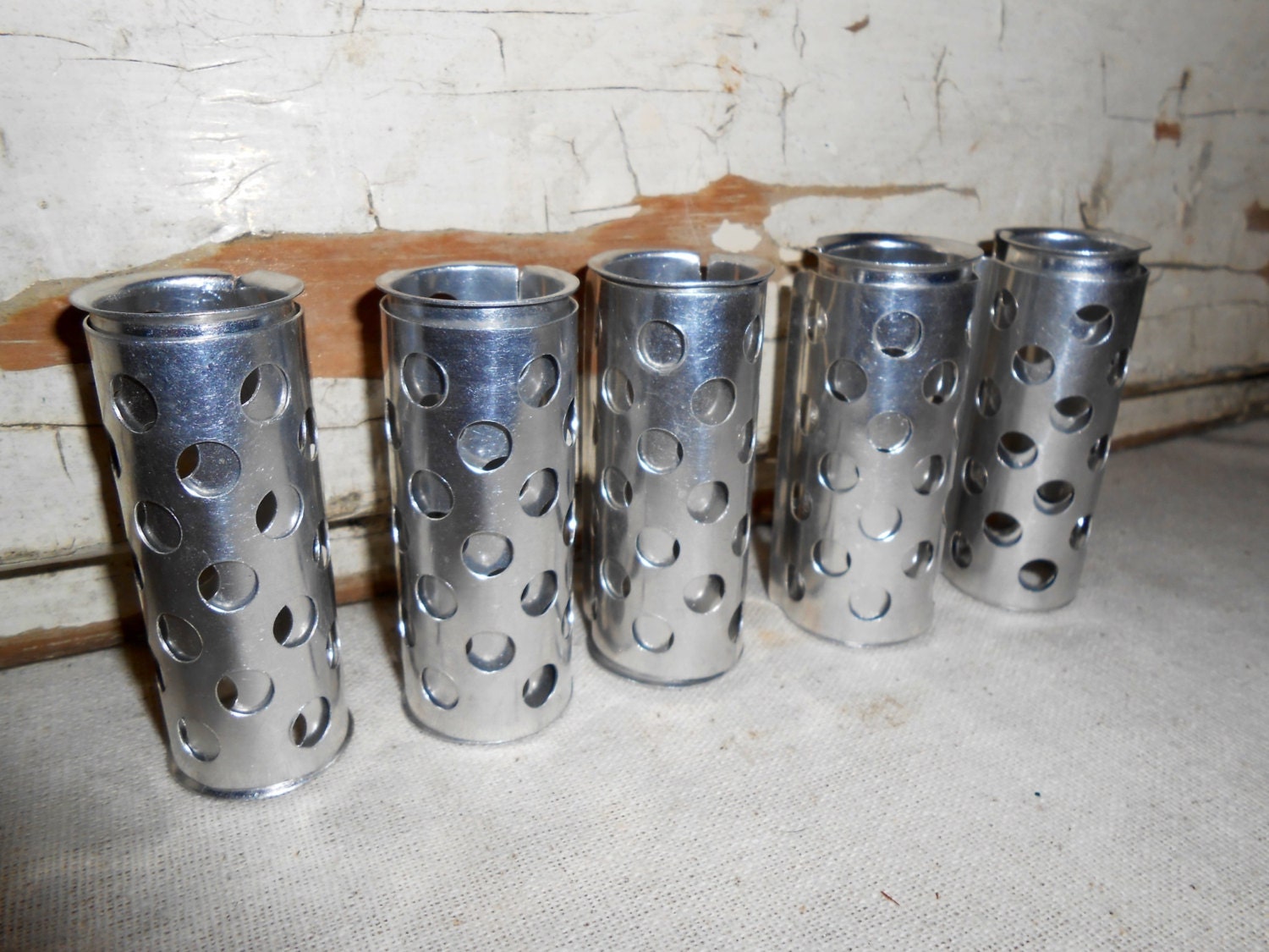 Vintage Metal Hair Rollers by TotallyVintage on Etsy