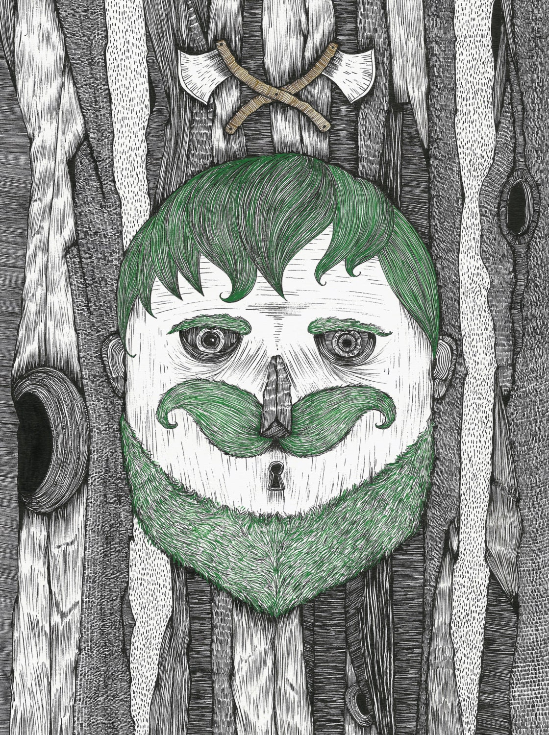 Hidden Lumberjacks LIMITED EDITION PRINT of 50 by Duane Hosein