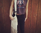 Leather Tote with Fringe,,,,  Made with all Reclaimed Leather,,