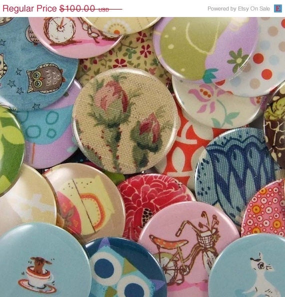40% OFF sale 50 POCKET MIRRORS assorted fabric covered with gift bags perfect favors for weddings or any party