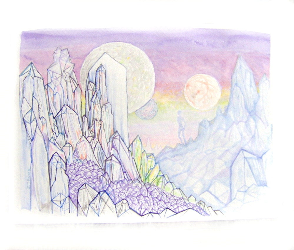 Crystal Planet Original Painting