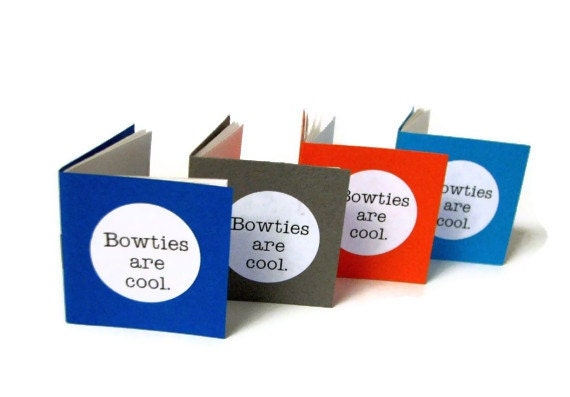 Buy announcement wording gifts - Four Doctor Who mini pocket notebooks. You PICK wording and color card stock.  Dr. Who gift.