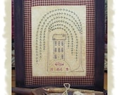 Willow Hill-Primitive Stitchery PATTERN-Instant Download