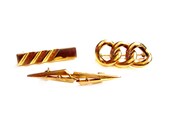 Vintage Gold Bar Pin / Brooch Lot