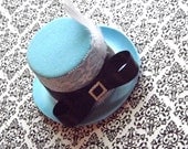 Mini top hat-mini top hat fascinator-blue headbands-baby blue-Alice in wonderland-mad hatter-Tea Party Hats