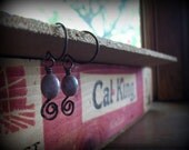 Purple Drop Earrings
