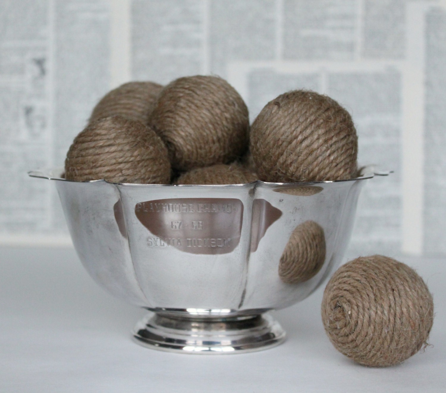 Vintage 1967-68 Silver plate Trophy footed bowl