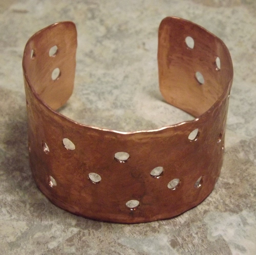 Hammered Copper Cuff Bracelet