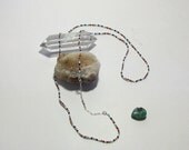 Seed Bead and Sterling Silver Necklace - Hibernal