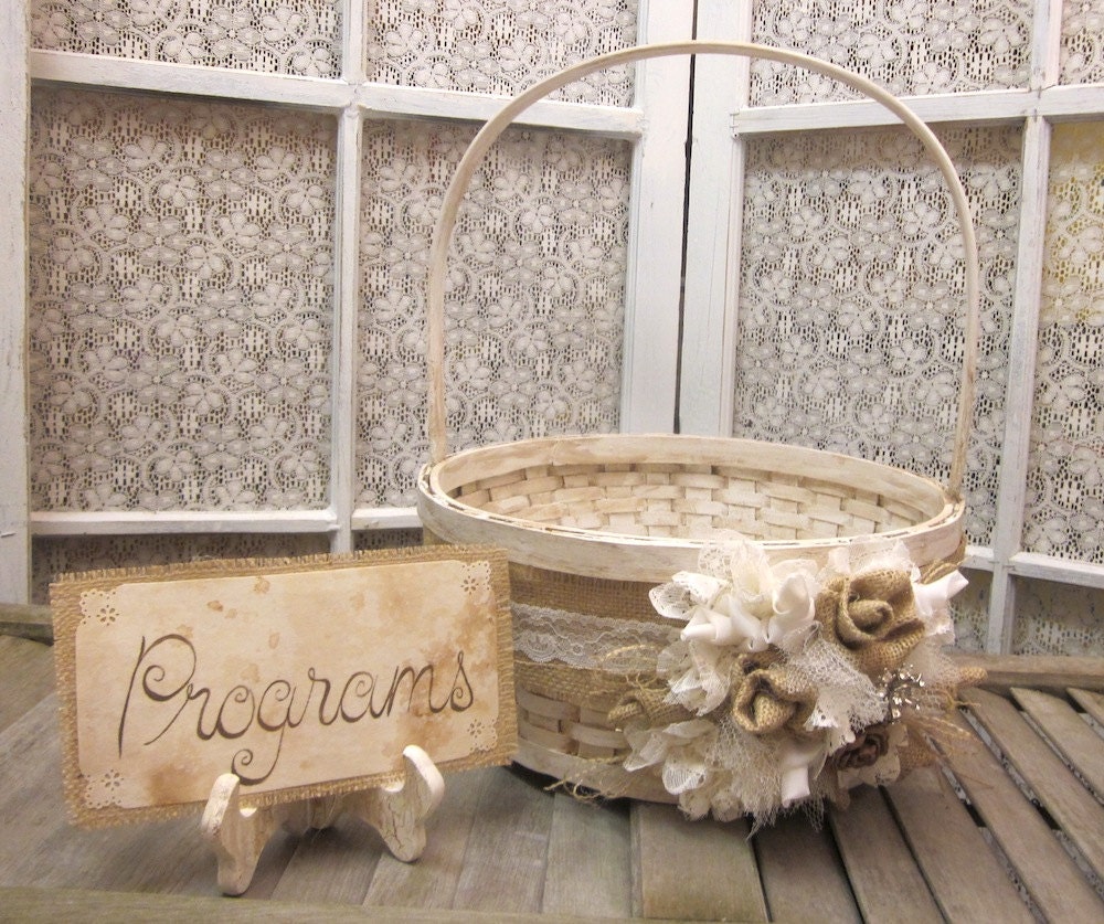 Large Round Wedding Card Basket