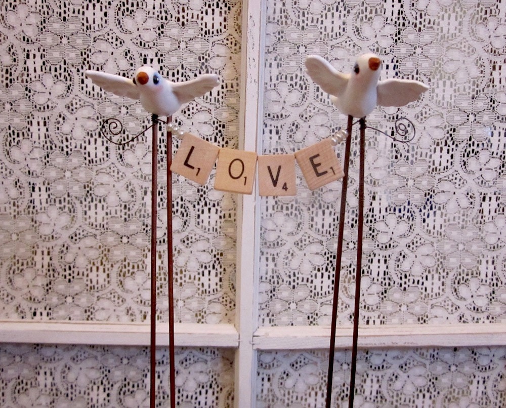 LOVE Wedding Cake Topper