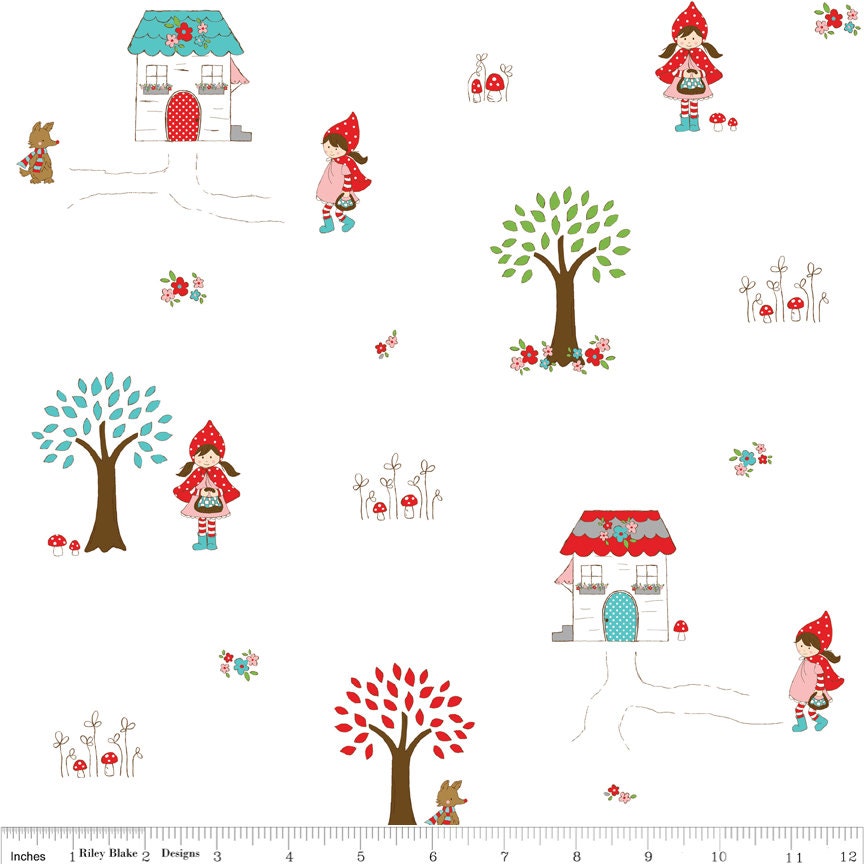 Little Red Riding Hood - Riley Blake Designs - Red - 1/2 Yard