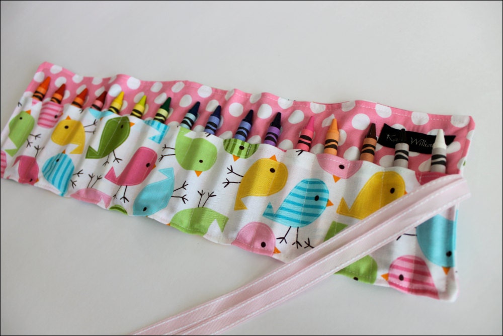 NEW-Pastel Peep Crayon Holder-16 Crayola Crayons Included-Great Easter Basket Gift