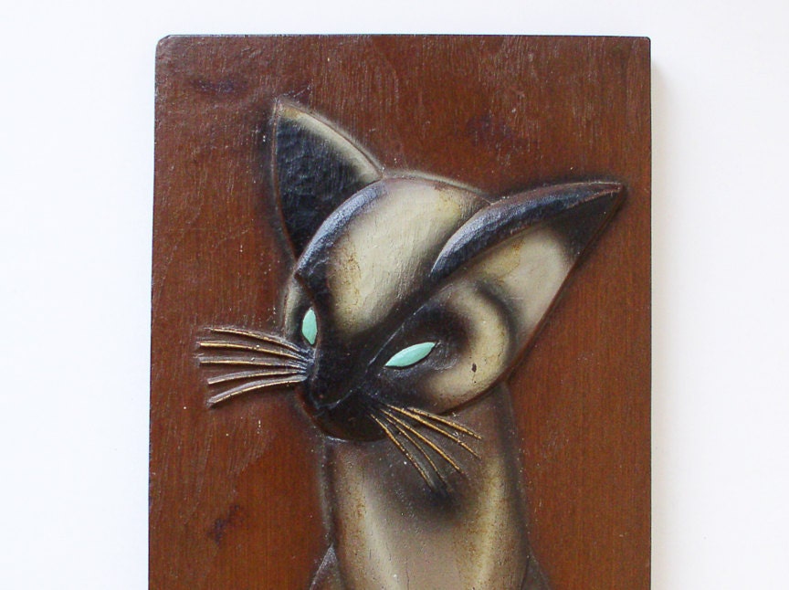 Siamese cat wall hanging