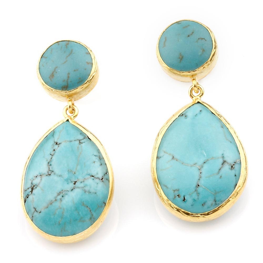 Angelina Style Turquoise Earrings