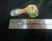 Handblown Glass Pipe with Frog