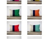 CUSTOM Color Block Pillow Covers - Original 12x16 Design by JillianReneDecor - Modern Home Decor - Hot Pink - Mustard Yellow - Emerald Green