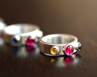 Birthstone Trio Ring