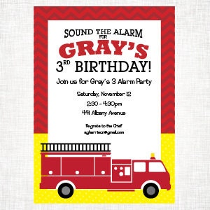 Firetruck Party Printable Invitation Il_170x135