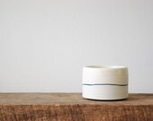White Porcelain 'Tea Bowl' with Blue Line