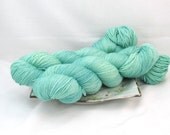 Hand Dyed Sock Yarn, Lilt Sock, Superwash Merino Silk - Peppermint