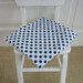 Vintage Fabric Yardage Polka Dot Navy Blue Supplies