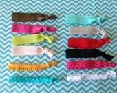 Set of 12 Elastic No-Snag Hair Ties