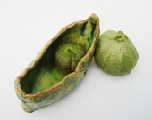 OOAK Pottery Bowl. Yellow. Condiment, Pickle, Cracker or Olive Server, Rustic, Primitive,  Hobbit Tableware