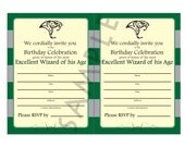 Slytherin/Harry Potter Inspired/Snake Green and Silver Themed Birthday DIY Invitation-House Green Witch or Wizard, Boy or Girl- Digital